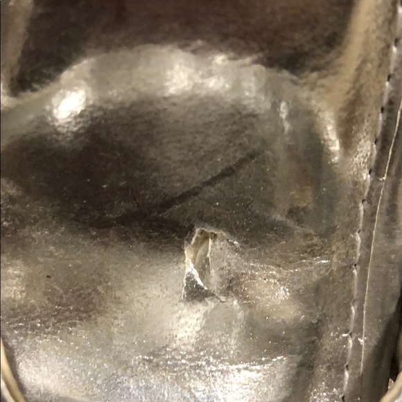 GUC Sliver Marichi Mani silver open toe heels - Picture 3 of 5